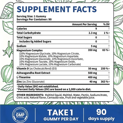 14 IN 1 Magnesium Complex Gummies