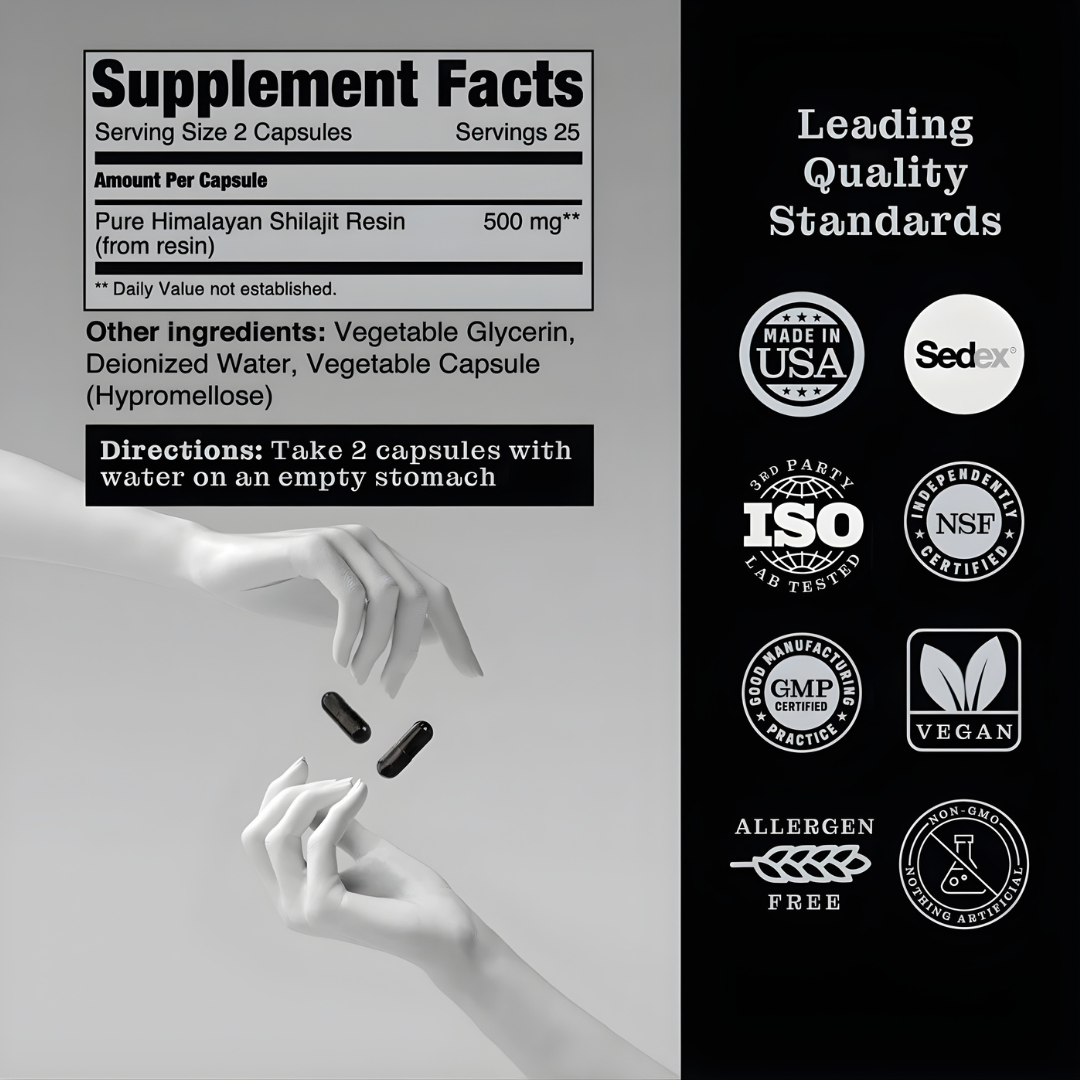 Shilajit Resin Formula By Glamara