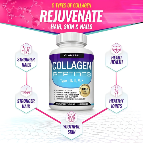 Péptidos de colágeno múltiple 5 en 1