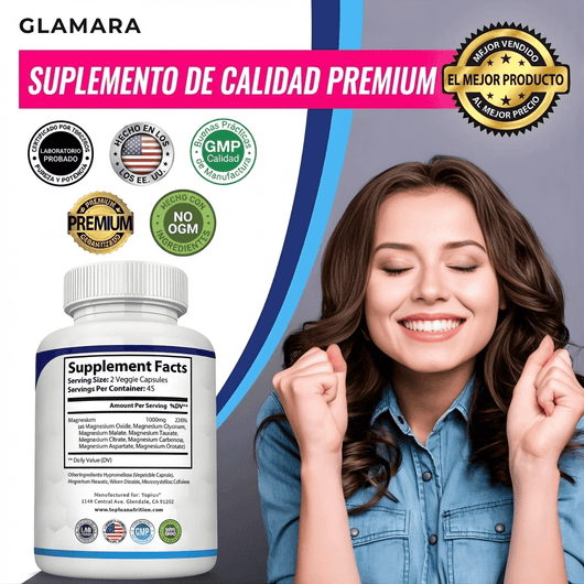 Glamara Complejo de Magnesio 8-en-1