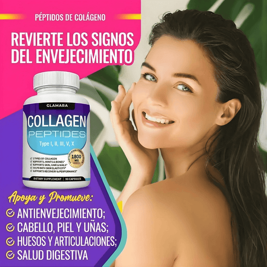 GLAMARA Colágeno Multitipo 5-en-1