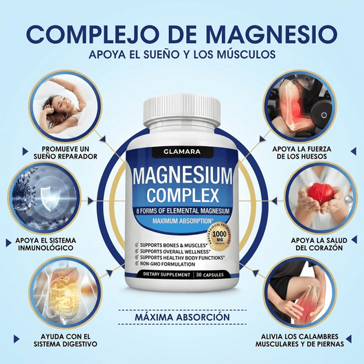 Glamara Complejo de Magnesio 8-en-1