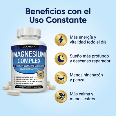 Glamara Complejo de Magnesio 8-en-1
